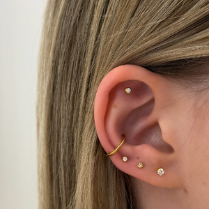 Egy Köves Titán Talpas Piercing – 8 mm