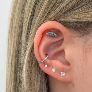 Toll Mintás Titán Talpas Piercing – 6 mm