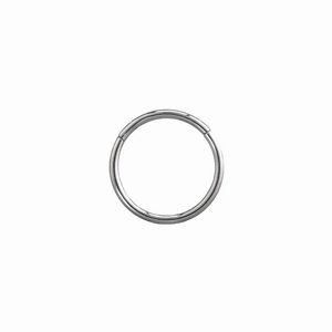 Ezüst színű végtelen karika piercing – 10 mm, orvosi acél