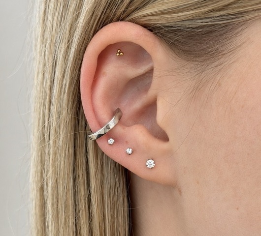 S925 Ezüst conch piercing