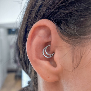 Titán daith piercing 8 mm