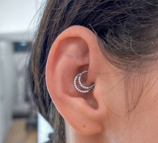 Titán daith piercing 8 mm