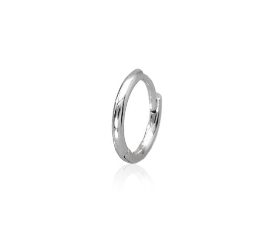 Minimalista ezüst karika piercing – 925 ezüst