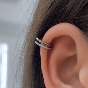 Titán karika piercing