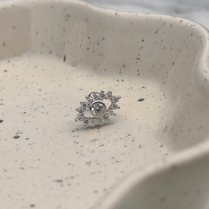 Ezüstből készült piercing