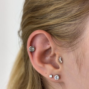 Ezüstből készült piercing