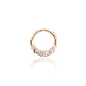 Arany karika piercing AK5