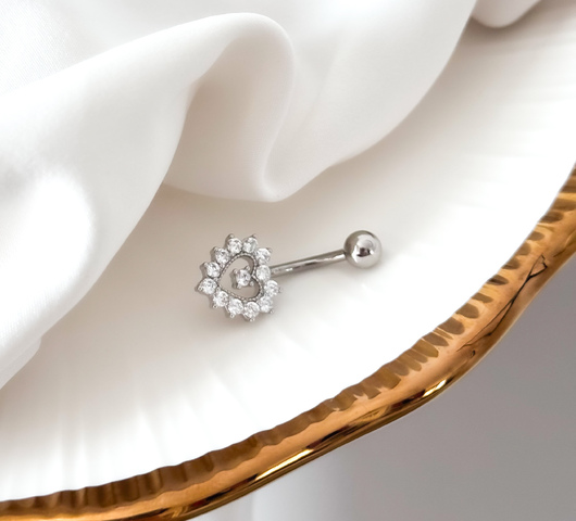 Köldök Piercing Orvosi Acélból OK012