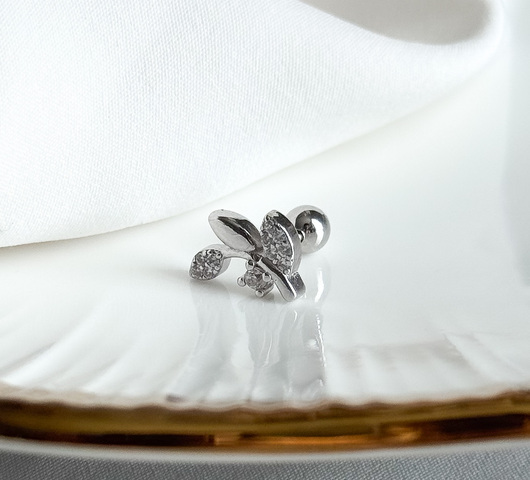 Ezüstből készült piercing