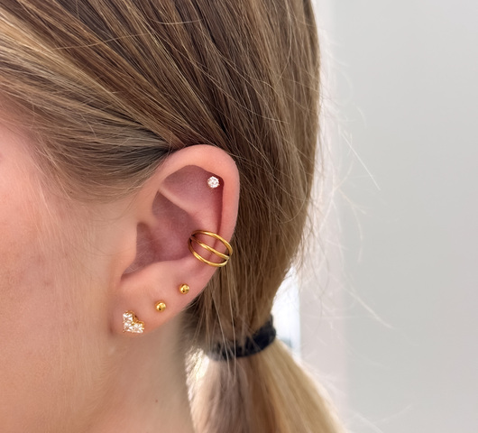 Titán fülékszer FülbevalóConch/Helix piercing