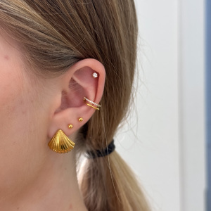 Titán dupla fülékszer Fülbevaló/Conch/Helix piercing