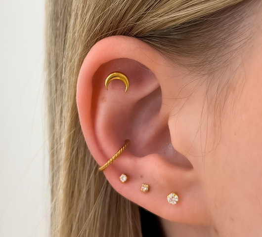 Hold Titán Talpas Piercing – 8 mm