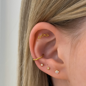 Lánc Mintás Titán Talpas Piercing – 6 mm