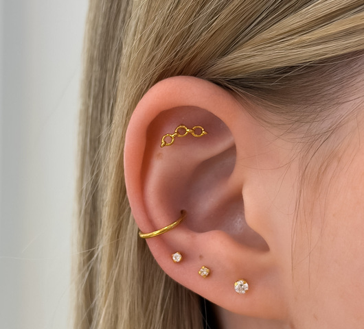 Lánc Mintás Titán Talpas Piercing – 6 mm