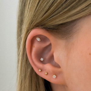 Marquise Köves Titán Talpas Piercing – 6 mm